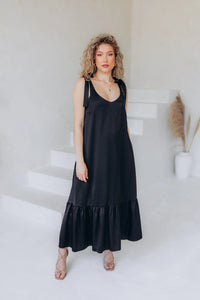 Black midi sundress