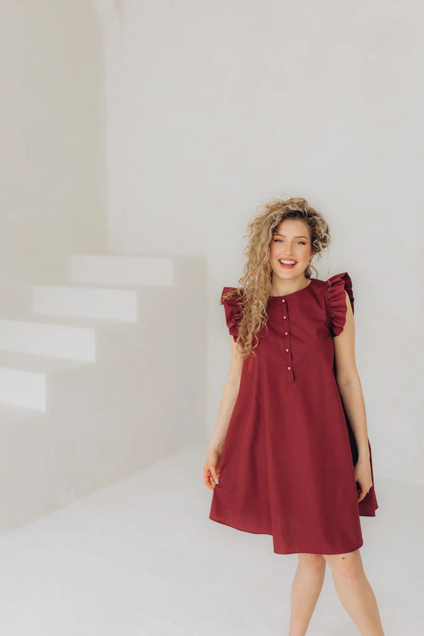 Burgundy dresses