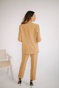 Camel blazer women's