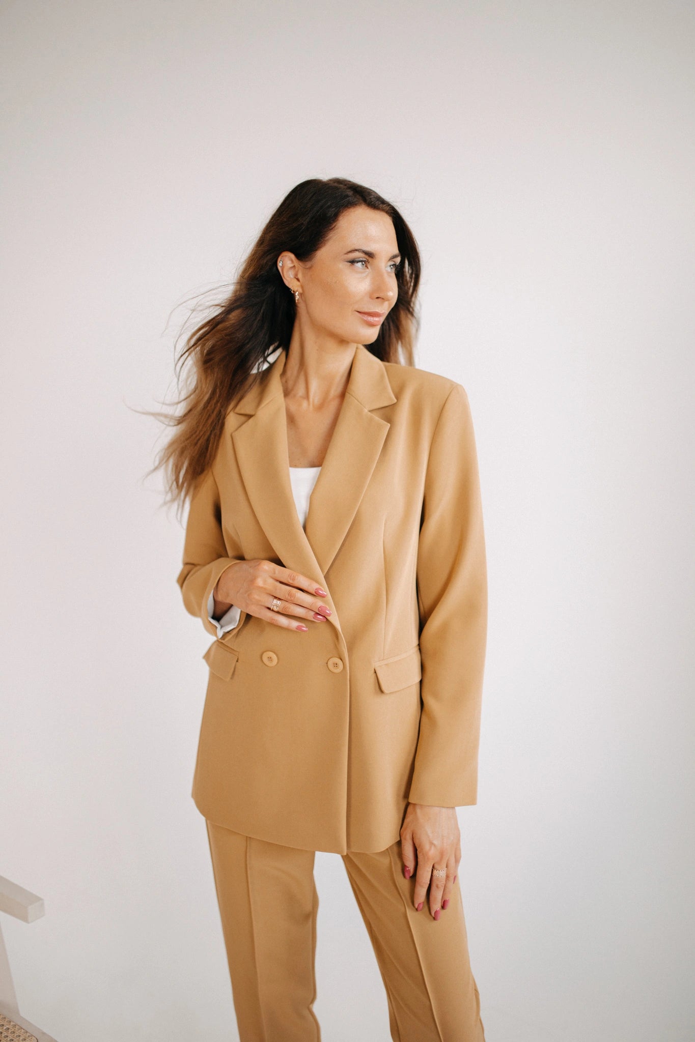 Camel color ladies blazer