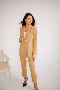 Camel color ladies blazer