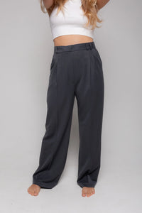 Charcoal grey trousers womens