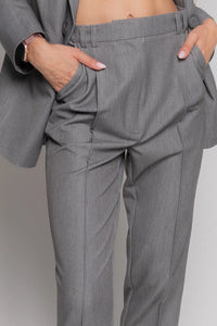 Grey formal pants for ladies