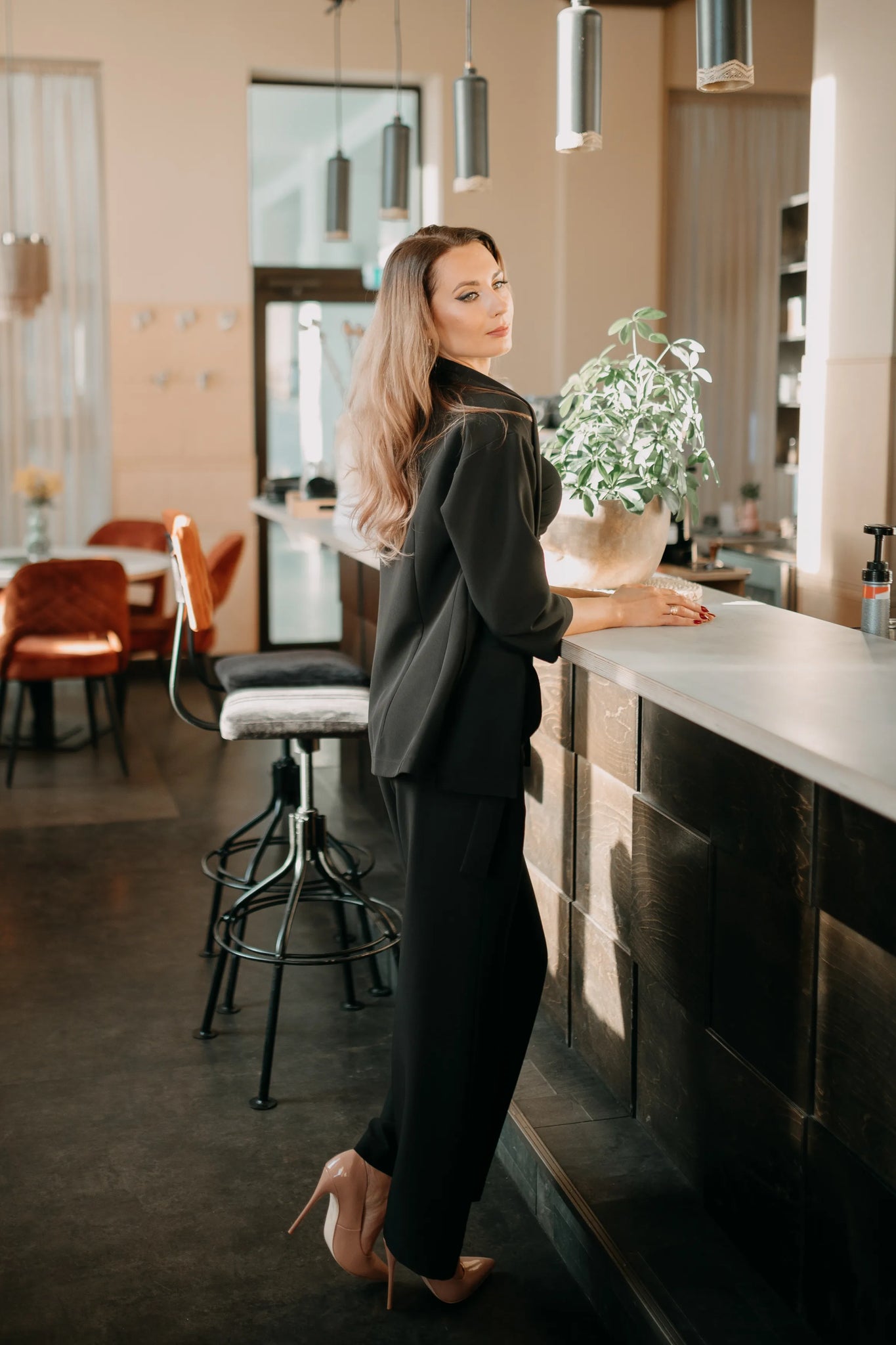 Ladies black cardigan