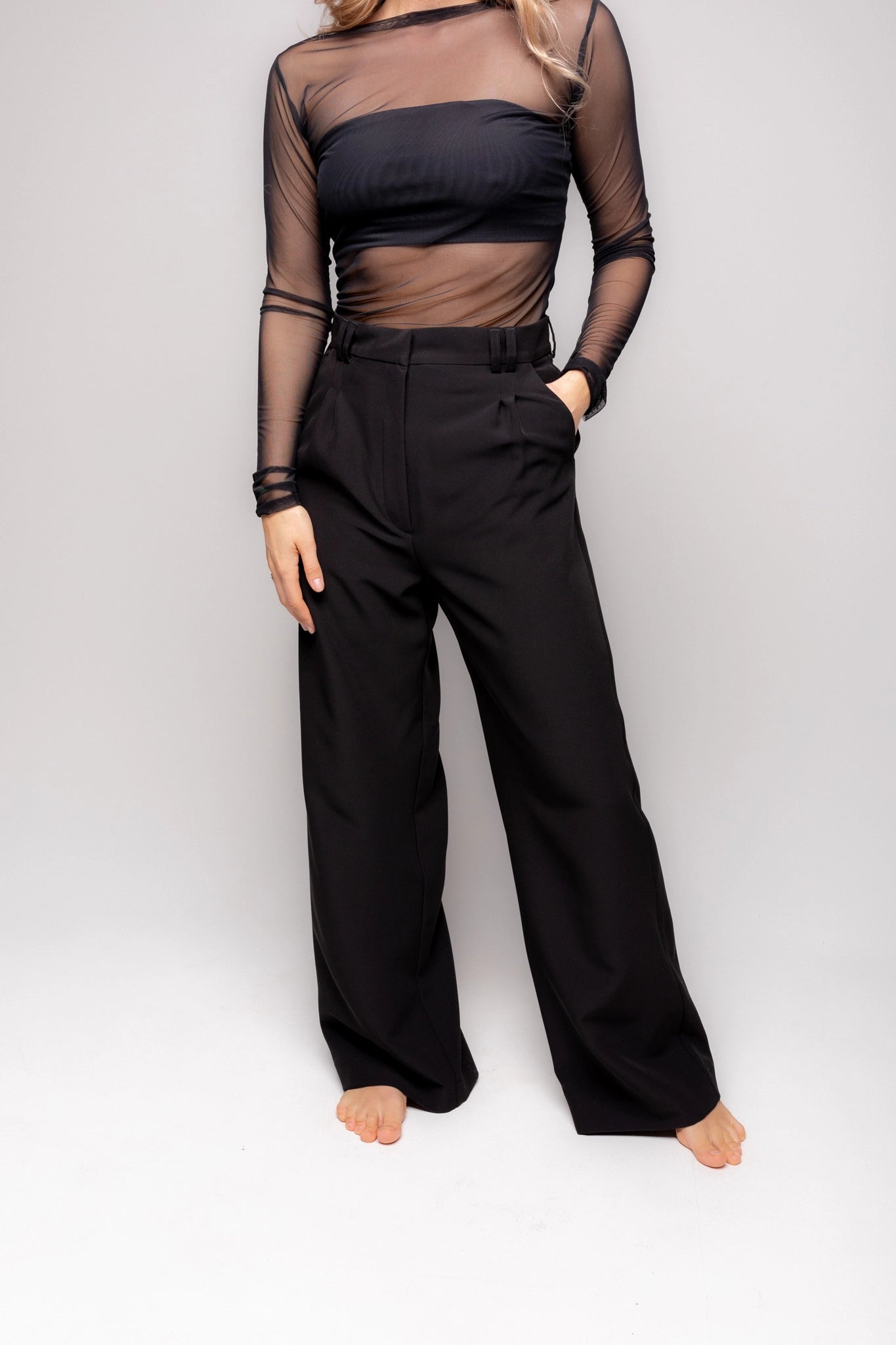 Ladies smart black trousers