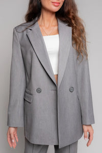 Light grey blazer for women