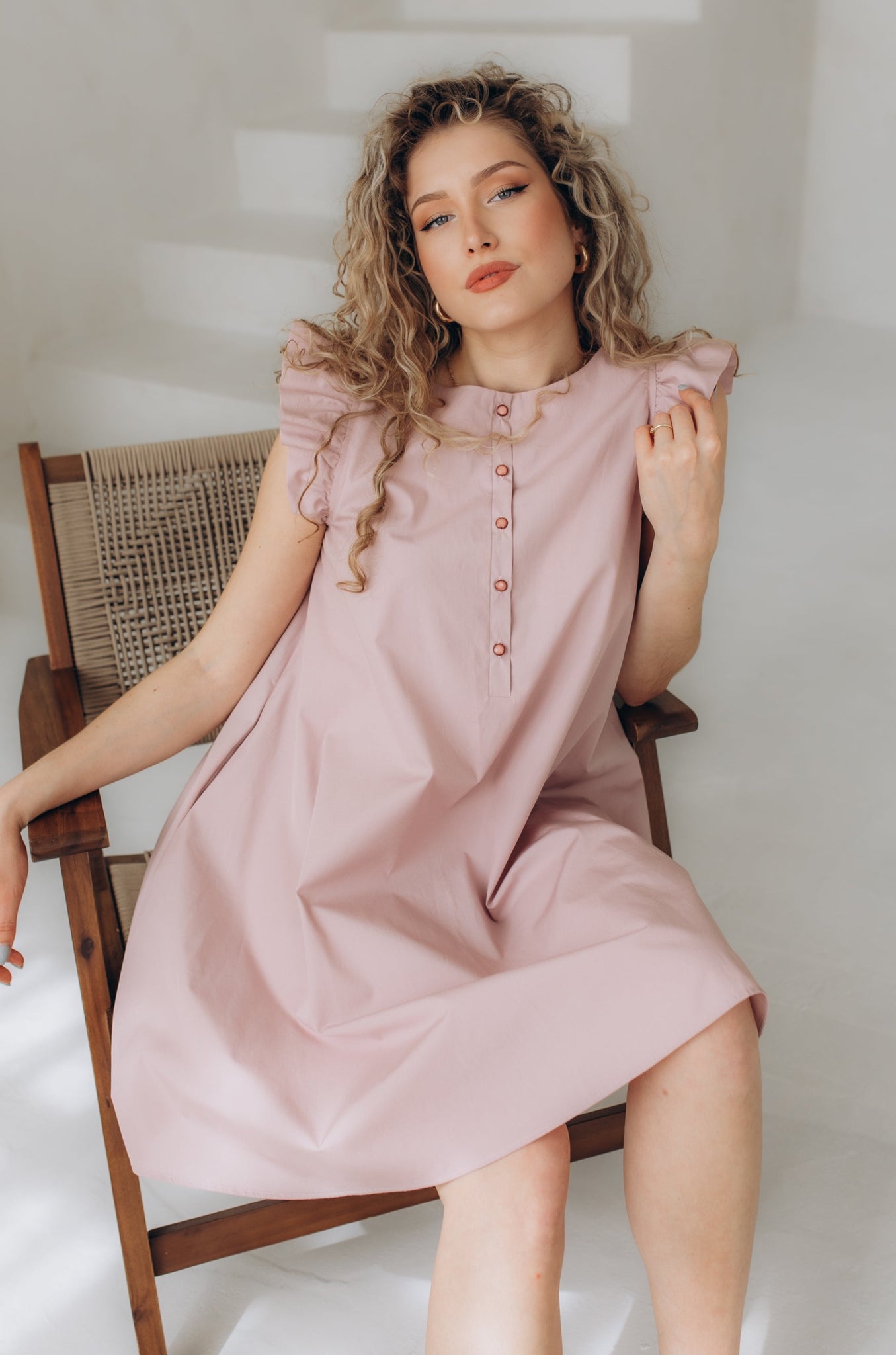 Pale Pink Sundress - ETANNA Pale Pink Sundress - ETANNA