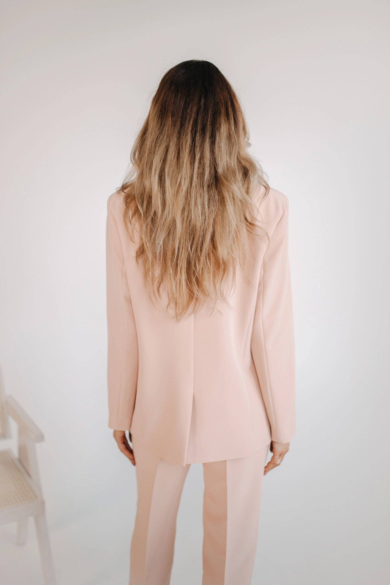 Peach womens blazer