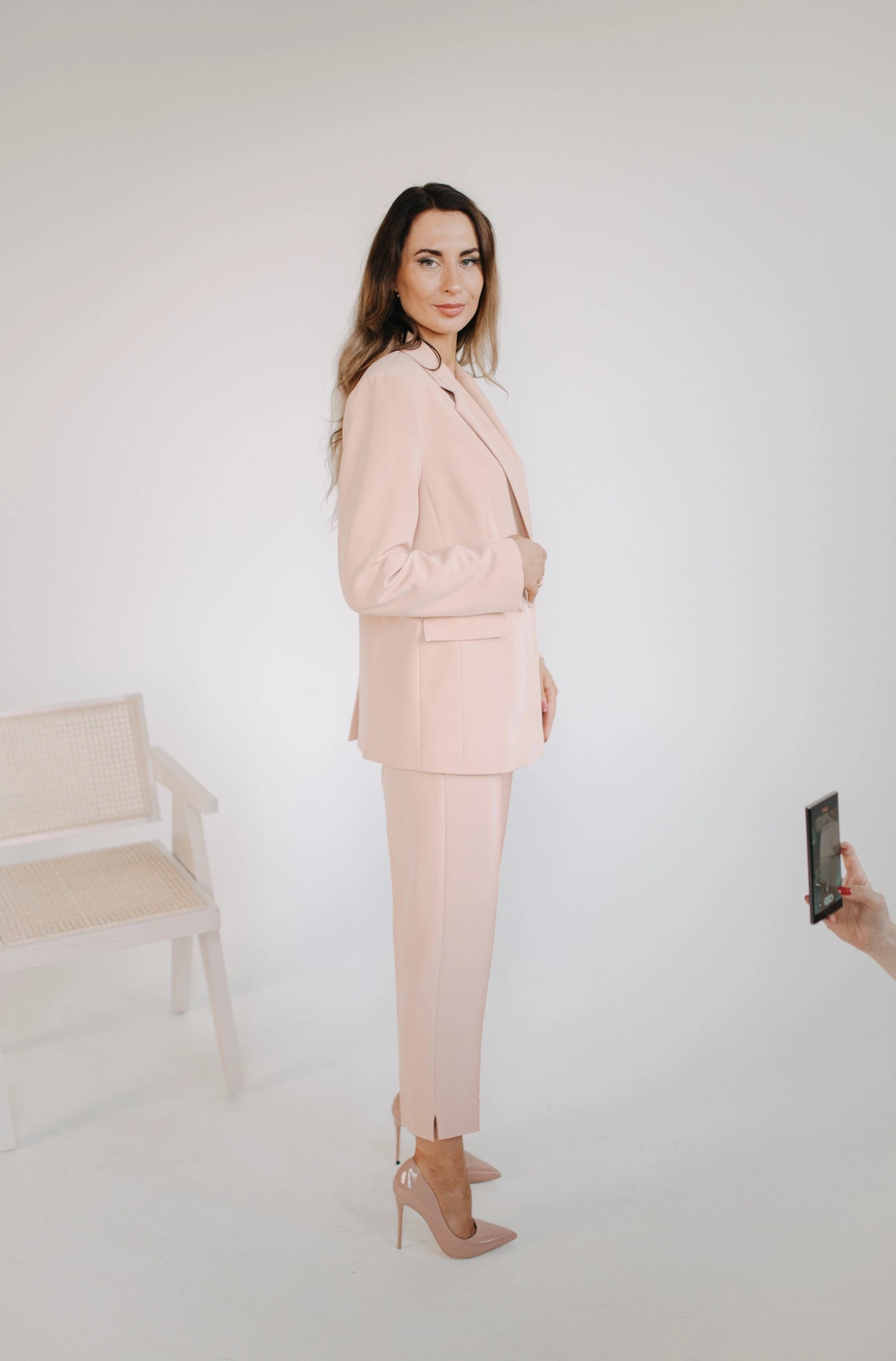 Pink suit pants womens