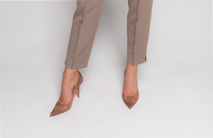 Taupe formal pants for ladies